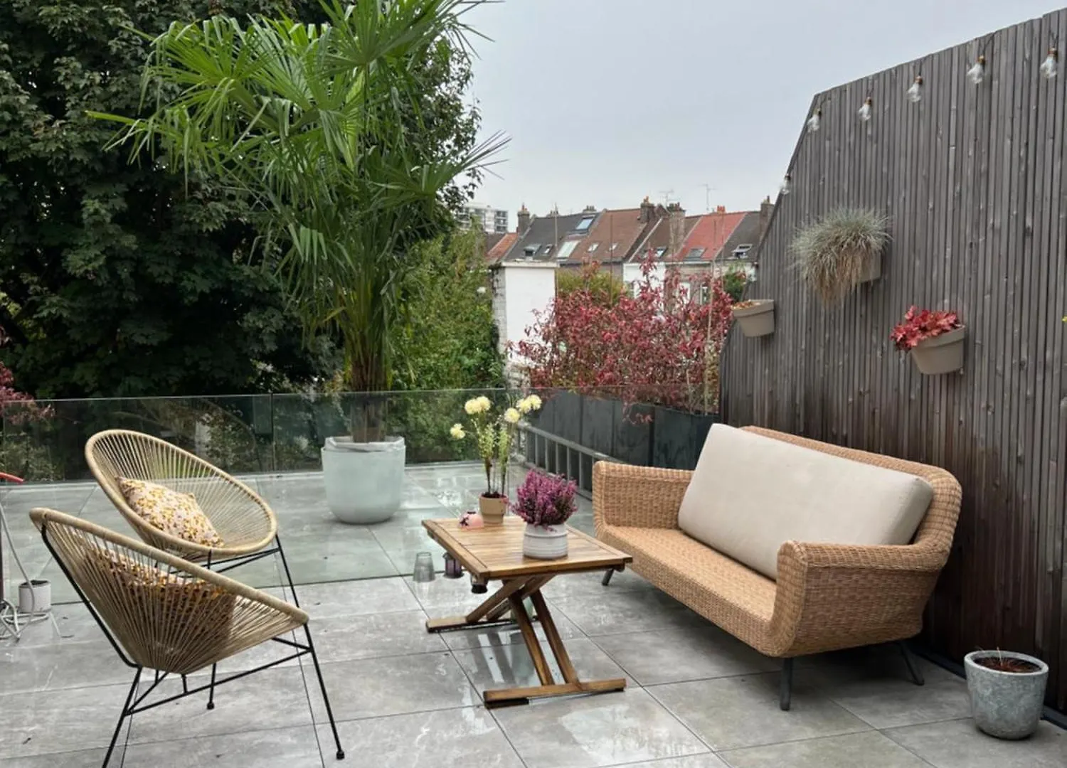 Petit Cocon Lillois:Cheminee & Jardin Appartement Rijsel Accommodatie bij particulieren